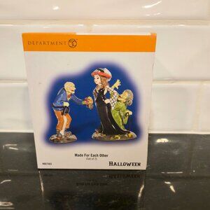 Department 56 Made For Each Other Set of 2 NEW in Box Halloween Village Spooky